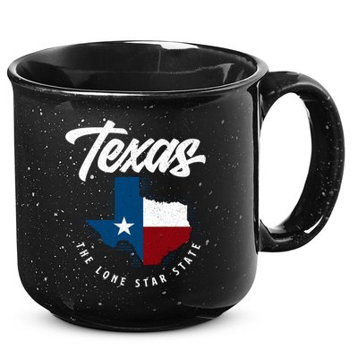Texas The Lone Star State Gift Texas Map Cool Gift 15oz Campfire Ceramic Mug