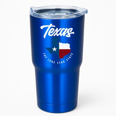 Texas The Lone Star State Gift Texas Map Cool Gift Tumbler
