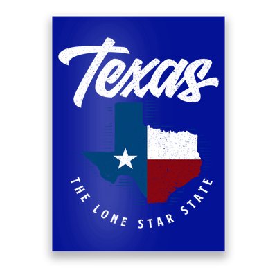 Texas The Lone Star State Gift Texas Map Cool Gift Poster