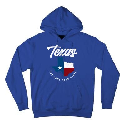 Texas The Lone Star State Gift Texas Map Cool Gift Tall Hoodie