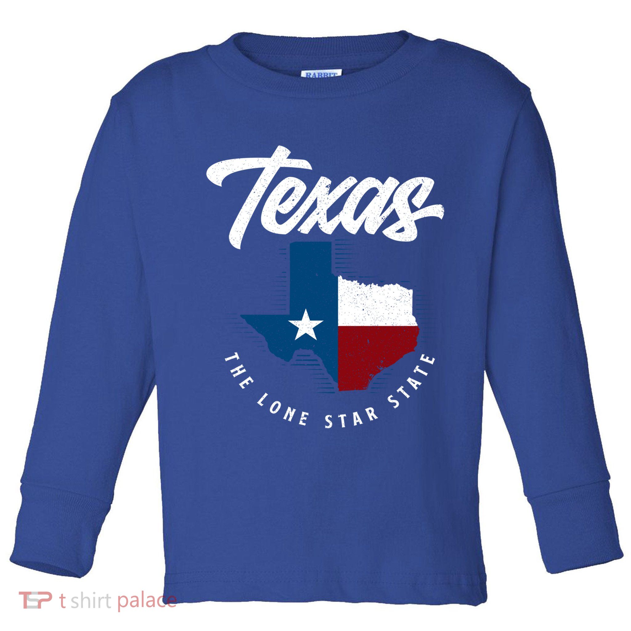 Texas The Lone Star State Gift Texas Map Cool Gift Toddler Long Sleeve Shirt