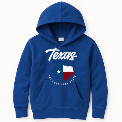 Texas The Lone Star State Gift Texas Map Cool Gift Kids Hoodie