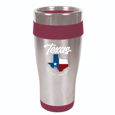 Texas The Lone Star State Gift Texas Map Cool Gift 16oz Travel Tumbler