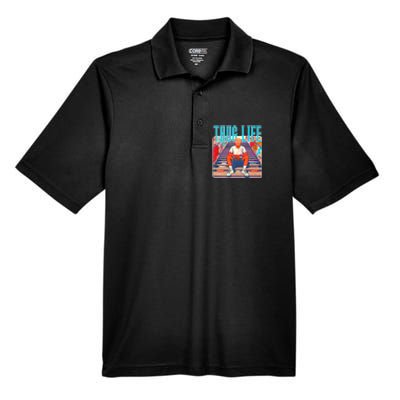 Trump Thug Life 4th Of July Men's Origin Performance Piqué Polo