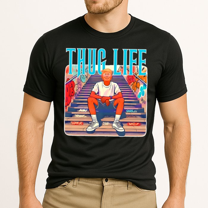 Trump Thug Life 4th Of July Cooling Performance Crew T-Shirt