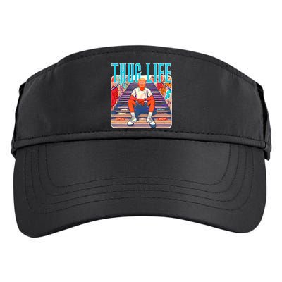 Trump Thug Life 4th Of July Adult Drive Performance Visor