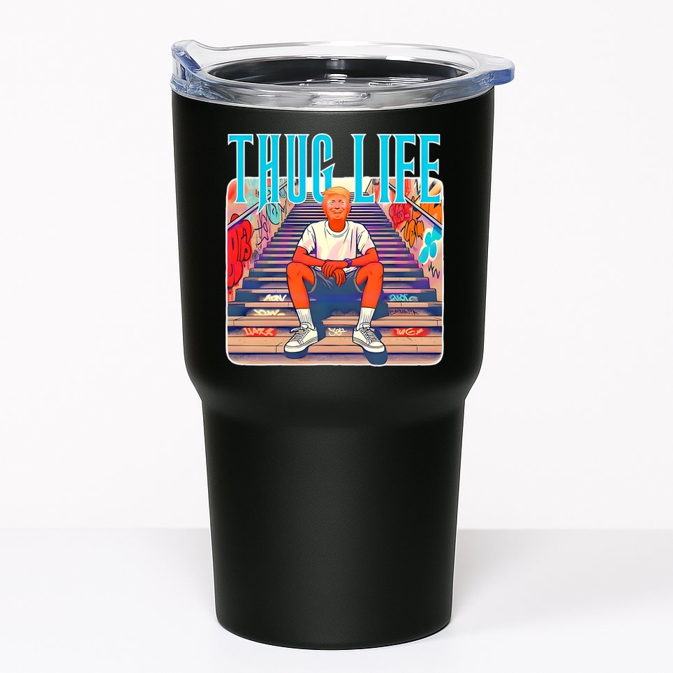 Trump Thug Life 4th Of July Tumbler