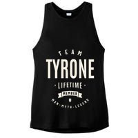 Team Tyrone Lifetime Member Funny Name Tyrone Ladies PosiCharge Tri-Blend Wicking Tank