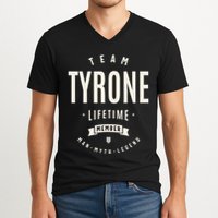 Team Tyrone Lifetime Member Funny Name Tyrone V-Neck T-Shirt