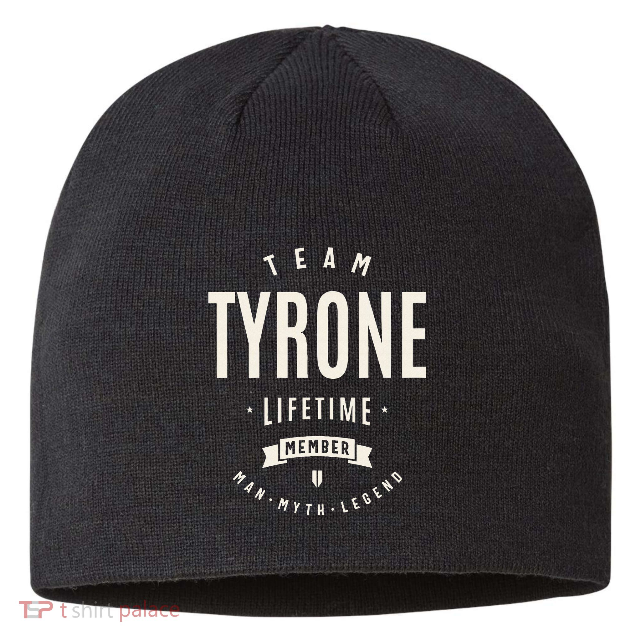 Team Tyrone Lifetime Member Funny Name Tyrone Sustainable Beanie