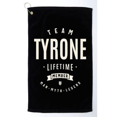 Team Tyrone Lifetime Member Funny Name Tyrone Golf Towel