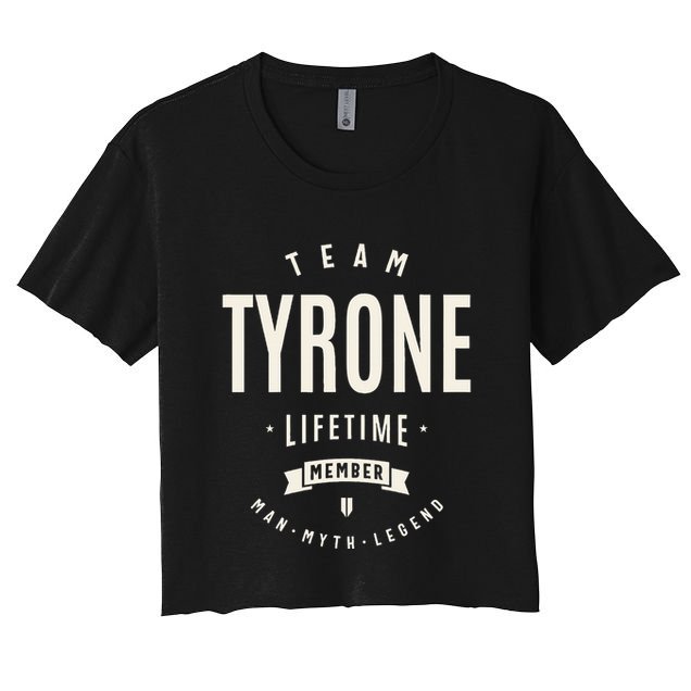 Team Tyrone Lifetime Member Funny Name Tyrone Crop Top