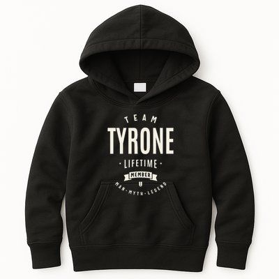 Team Tyrone Lifetime Member Funny Name Tyrone Kids Hoodie