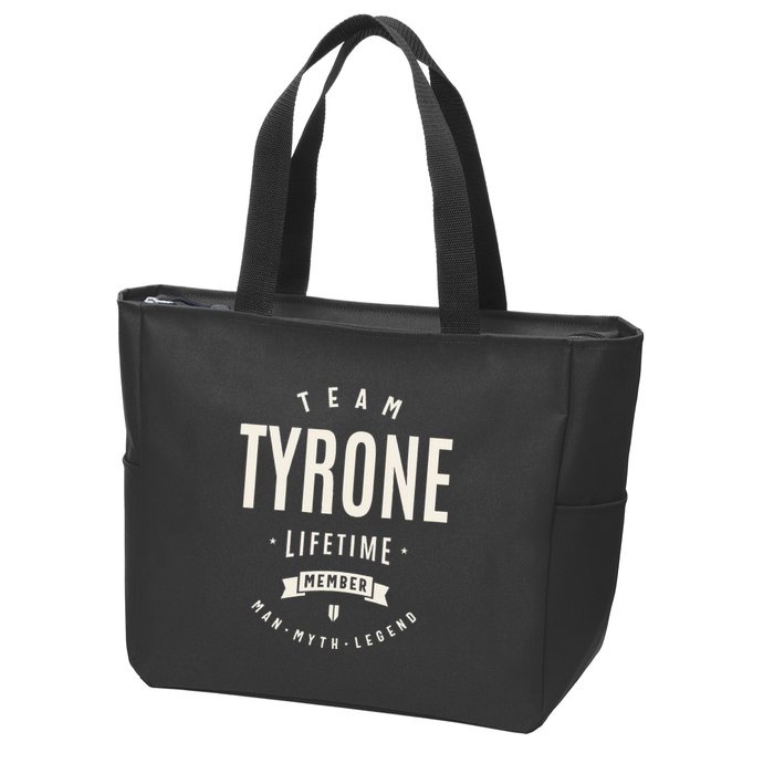 Team Tyrone Lifetime Member Funny Name Tyrone Zip Tote Bag