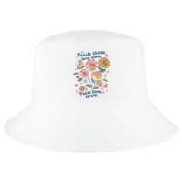 Teach Them Love Them Watch Them Grow Retro Teacher Floral Cool Comfort Performance Bucket Hat