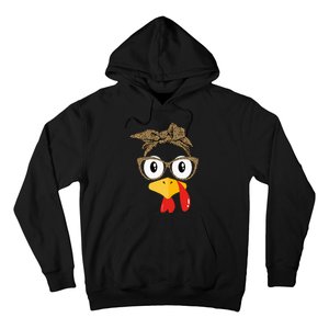 Thanksgiving Turkey Leopard Sunglasses Autumn Hoodie