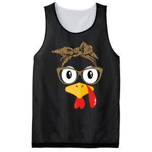 Thanksgiving Turkey Leopard Sunglasses Autumn Mesh Reversible Basketball Jersey Tank