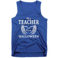 This Teacher Loves Halloween Teaching Scary Teach Spooky Gift Tank Top