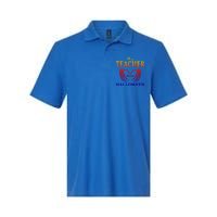 This Teacher Loves Halloween Teaching Scary Teach Spooky Great Gift Softstyle Adult Sport Polo