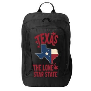 Texas The Lone Star State Gift Texas Map Cool Gift City Backpack