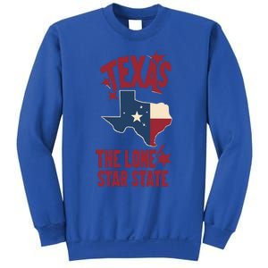 Texas The Lone Star State Gift Texas Map Cool Gift Sweatshirt