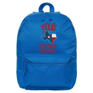 Texas The Lone Star State Gift Texas Map Cool Gift 16 in Basic Backpack