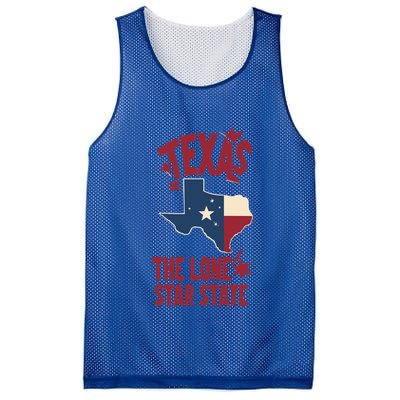 Texas The Lone Star State Gift Texas Map Cool Gift Mesh Reversible Basketball Jersey Tank