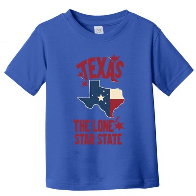 Texas The Lone Star State Gift Texas Map Cool Gift Toddler T-Shirt