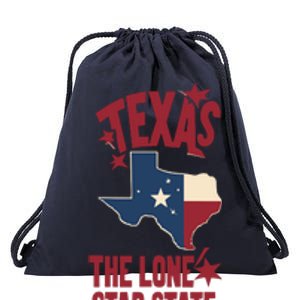 Texas The Lone Star State Gift Texas Map Cool Gift Drawstring Bag