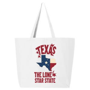 Texas The Lone Star State Gift Texas Map Cool Gift 25L Jumbo Tote