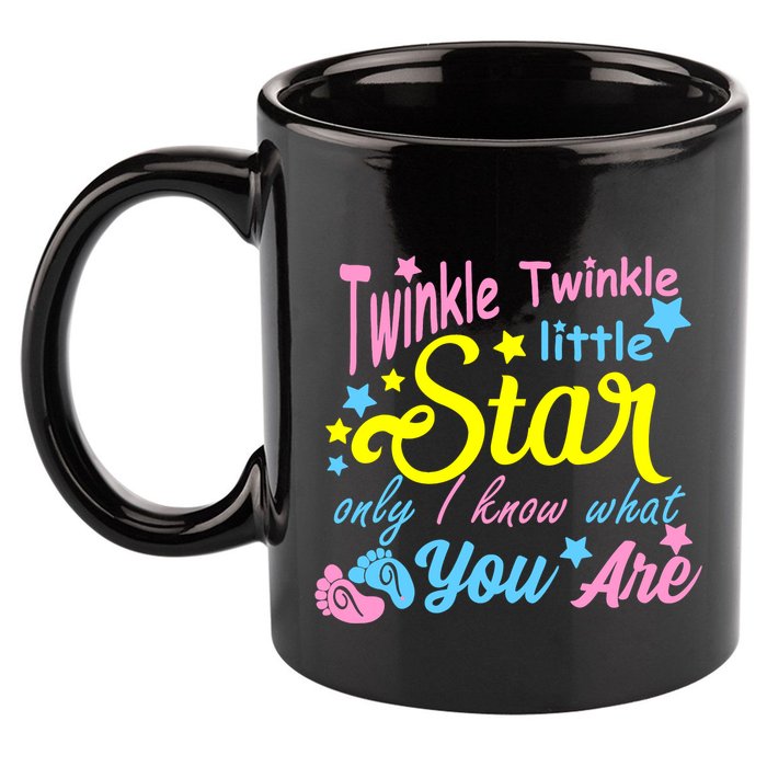 Twinkle Twinkle Little Star Only I Know What You Are Gender 11oz C Handle Ceramic Mug