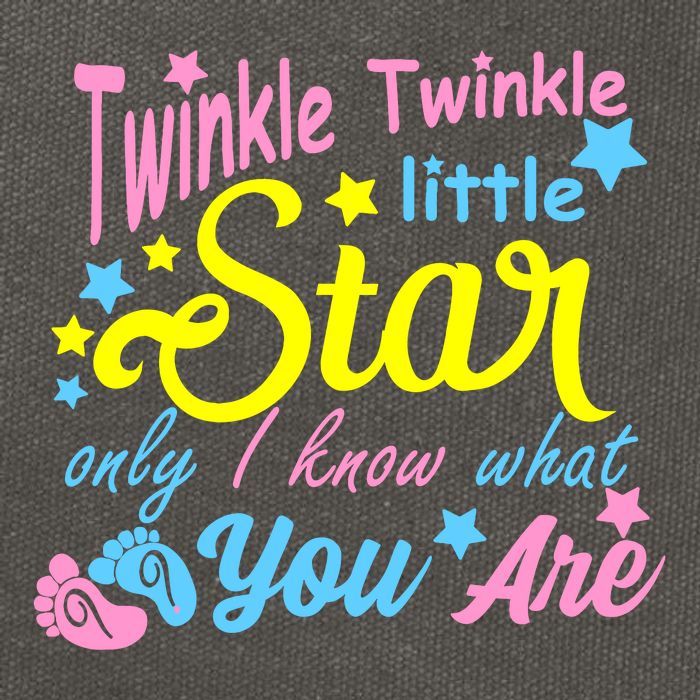 Twinkle Twinkle Little Star Only I Know What You Are Gender Cotton Canvas Backpack