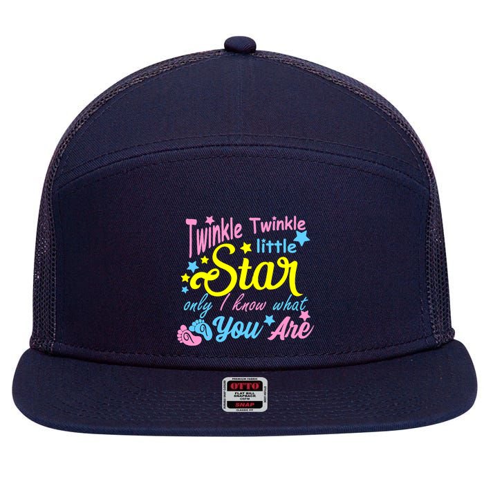 Twinkle Twinkle Little Star Only I Know What You Are Gender 7 Panel Mesh Trucker Snapback Hat