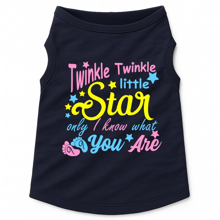 Twinkle Twinkle Little Star Only I Know What You Are Gender Doggie Tank