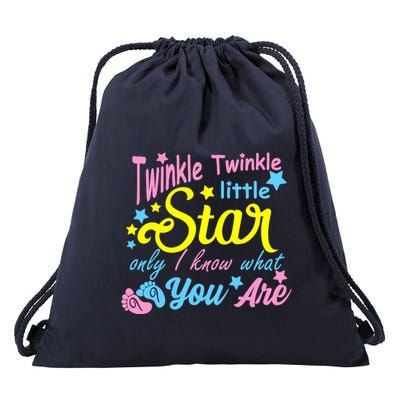 Twinkle Twinkle Little Star Only I Know What You Are Gender Drawstring Bag