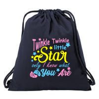 Twinkle Twinkle Little Star Only I Know What You Are Gender Drawstring Bag
