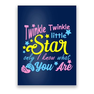 Twinkle Twinkle Little Star Only I Know What You Are Gender Poster