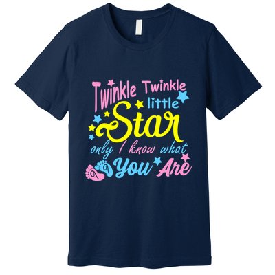 Twinkle Twinkle Little Star Only I Know What You Are Gender Premium T-Shirt