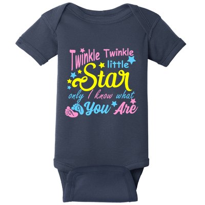 Twinkle Twinkle Little Star Only I Know What You Are Gender Baby Bodysuit