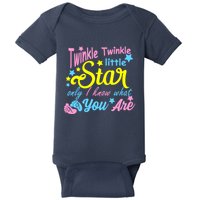 Twinkle Twinkle Little Star Only I Know What You Are Gender Baby Bodysuit