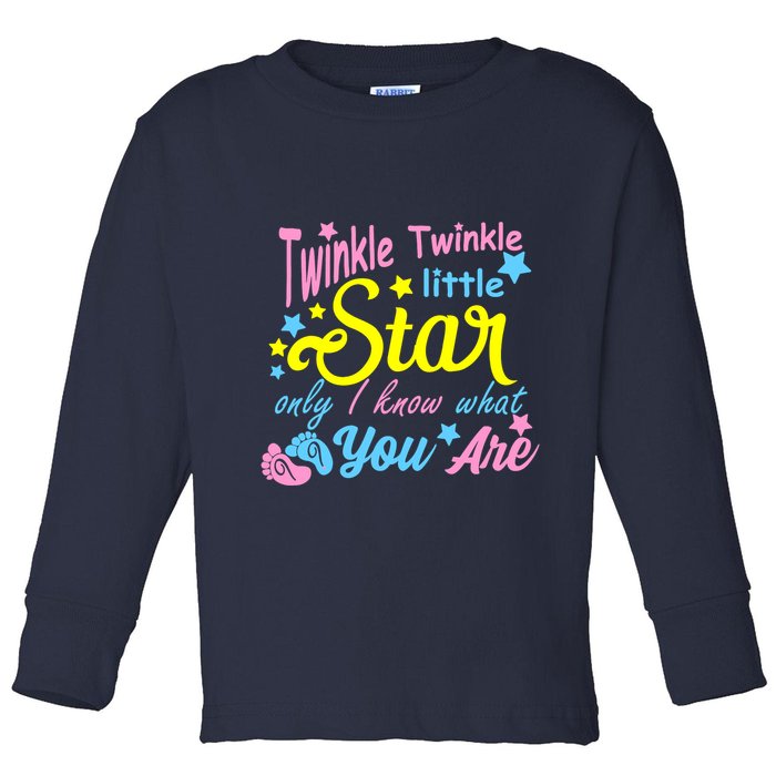 Twinkle Twinkle Little Star Only I Know What You Are Gender Toddler Long Sleeve Shirt