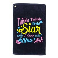 Twinkle Twinkle Little Star Only I Know What You Are Gender Golf Towel