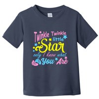 Twinkle Twinkle Little Star Only I Know What You Are Gender Toddler T-Shirt