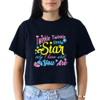 Twinkle Twinkle Little Star Only I Know What You Are Gender Crop Top