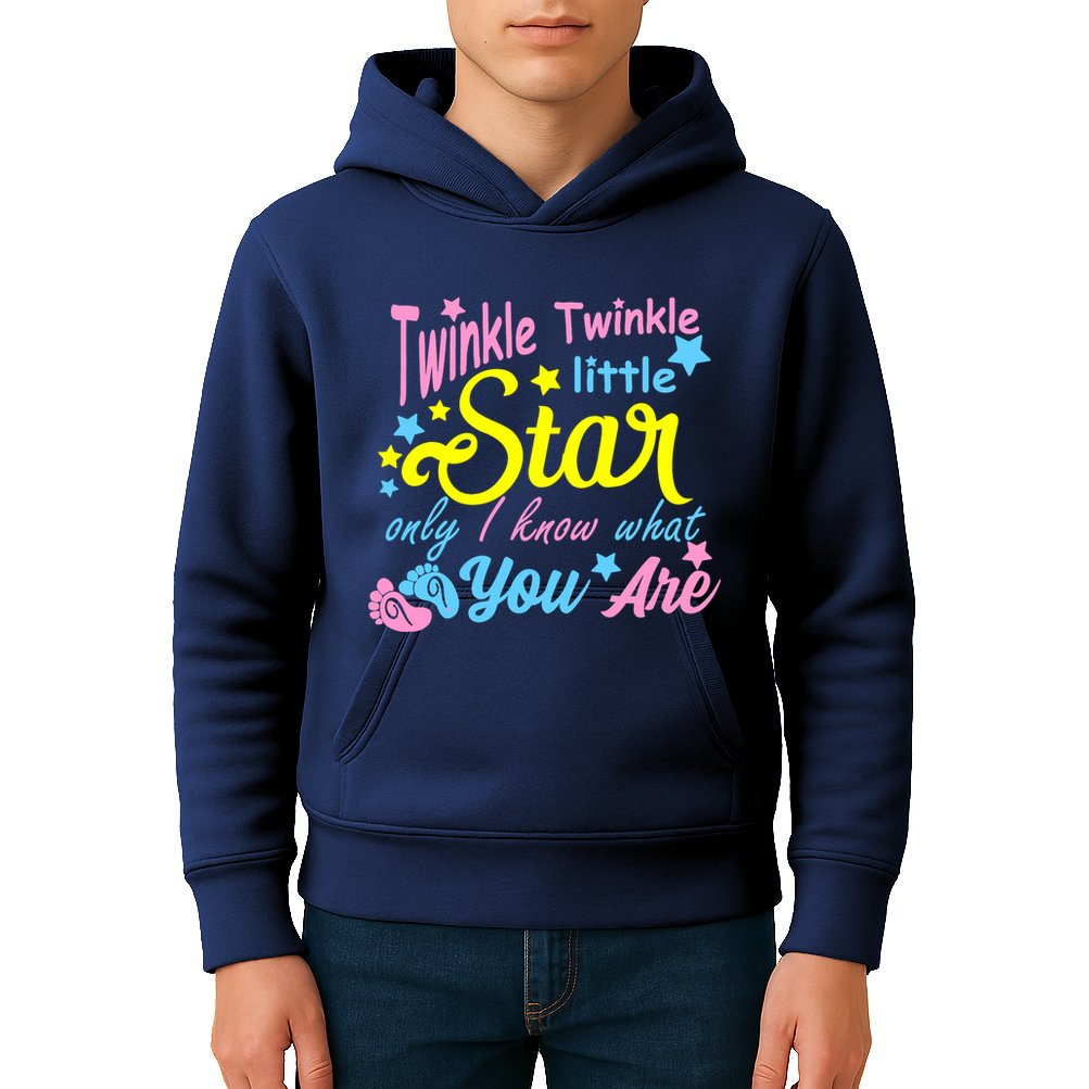 Twinkle Twinkle Little Star Only I Know What You Are Gender Kids Hoodie