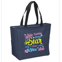Twinkle Twinkle Little Star Only I Know What You Are Gender Zip Tote Bag