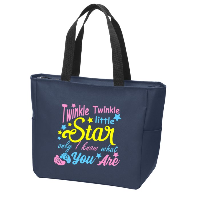 Twinkle Twinkle Little Star Only I Know What You Are Gender Zip Tote Bag