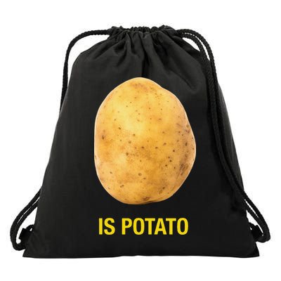 Funny Is Potato Drawstring Bag
