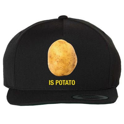 Funny Is Potato Wool Snapback Cap