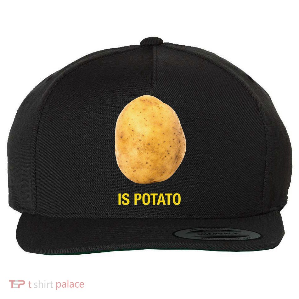 Funny Is Potato Wool Snapback Cap